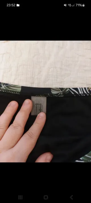 Costume da bagno verde acqua fantasia floreale