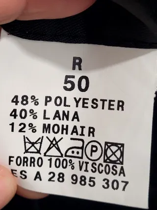 Americana Enrico, Talla 40