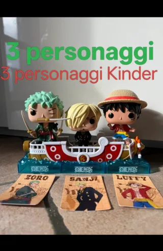 3 Personaggi Funko Pop Kinder