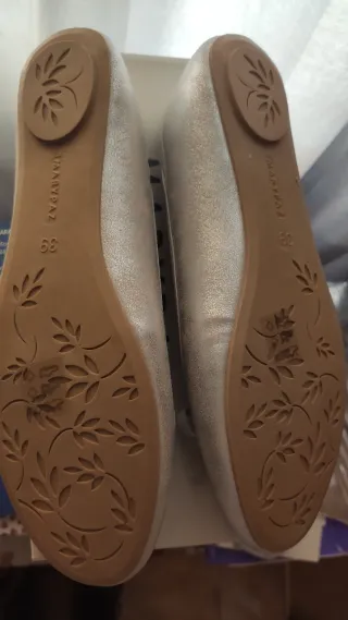 Bailarinas Marypaz plateadas sin estrenar T.39