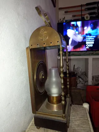 Lámpara Marinera Latón Antigua