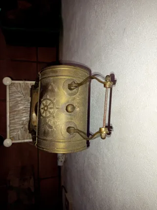 Lámpara Marinera Latón Antigua