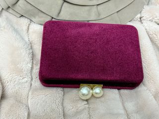 Bolso de mano buganvilla con perlas defecto