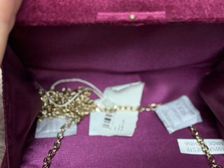 Bolso de mano buganvilla con perlas defecto