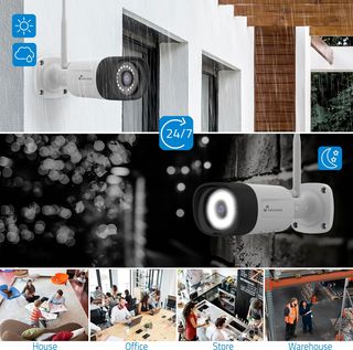 Kit Cámaras Vigilancia Profesional NIVIAN WiFi