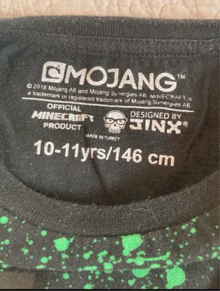 Camiseta Minecraft Talla M