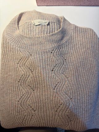 Jersey Mango brillante rosa plateado Talla XS