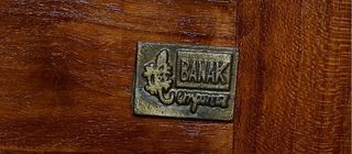 Vetrina in legno di teak e vetro Banak