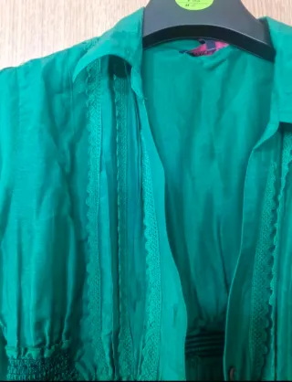 Camisa verde mujer