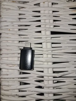 Adaptador USB HEMBRA Y MACHO PARA APPLE Negro