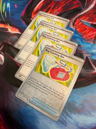 4x Carte Allenatore Set Cattura Insetti Pokémon 102