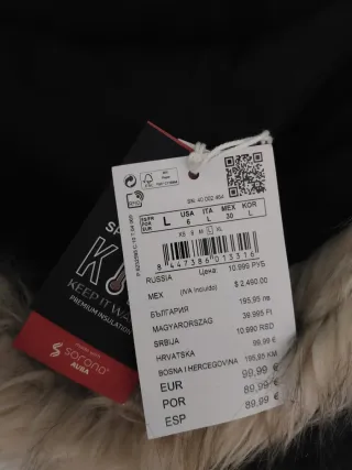 Abrigo Springfield Talla L Azul marino