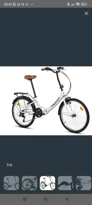 Bicicleta Moma Classic 24 con cesta