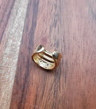 Pendientes y earcuff acero con Circonitas