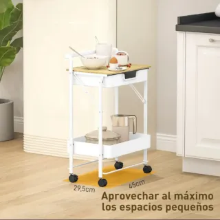 Carrello Ausiliare Cucina 3 Camere da Letto Bagno Cucina