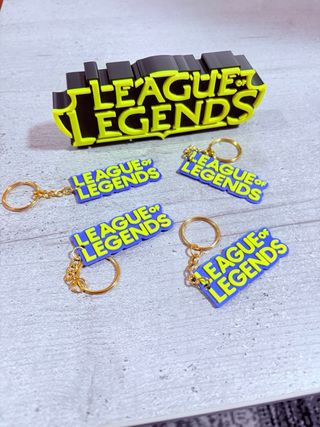 Set Decorativo + Llaveros League of Legends