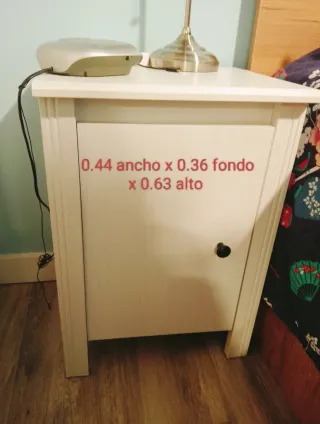 Muebles habitaciónArmario blanco , cómoda,dos mesi