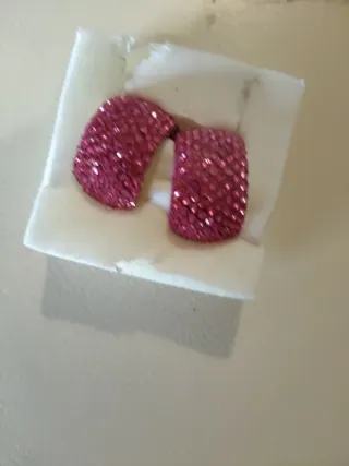 Orecchini donna rosa e oro