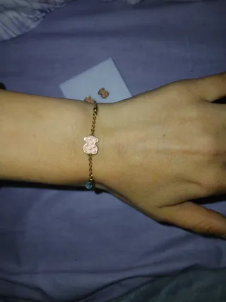 Conjunto Tous Pulsera y Pendientes ositos plata925