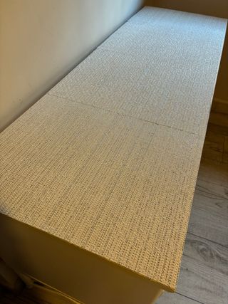 Mueble TV blanco metal y madera