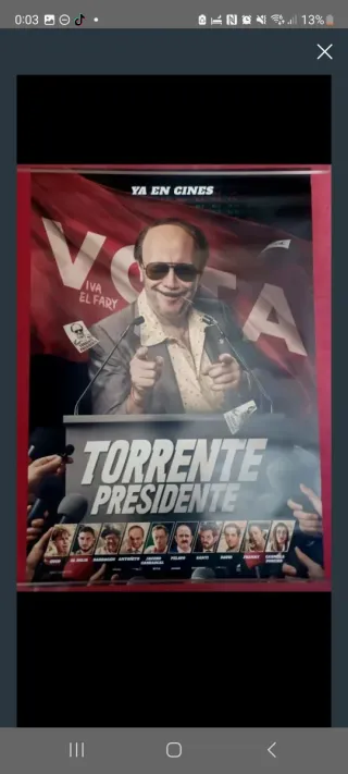 Póster Torrente Presidente