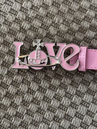 Cinturón Vivienne Westwood LOVE Rosa