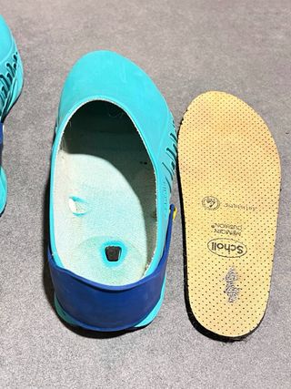 Zuecos Scholl Azul y verde
