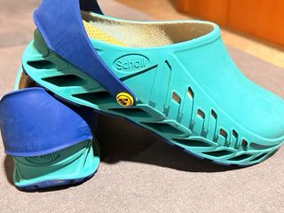 Zuecos Scholl Azul y verde
