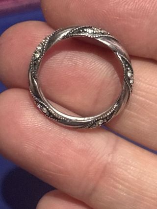 Anillo Pandora plata con circonitas