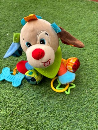 Peluche perro mordedor texturas