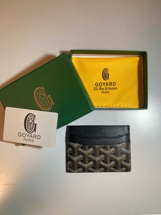Portacarte Goyard Nero/Marrone