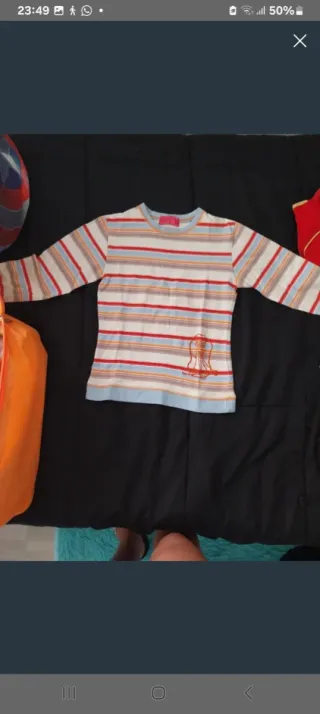 Lote 5 polos niño manga larga