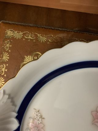 Fuente de Porcelana con Flores