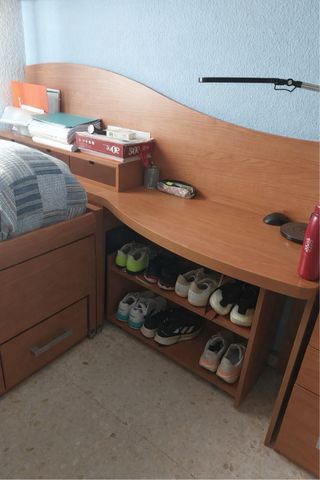 Dormitorio juvenil con cama nido