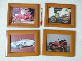 4 Cornici Foto Auto D'Epoca