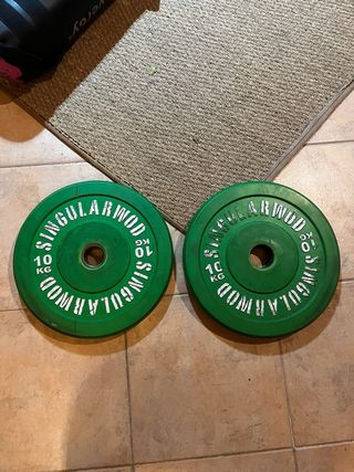 Discos Bumper 10kg Verdes