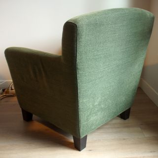 Butaca IKEA verde tela