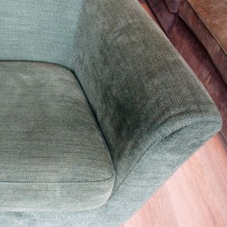 Butaca IKEA verde tela