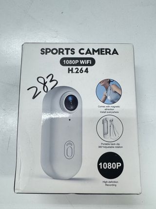 Cámara Deportiva Negra con Accesorios