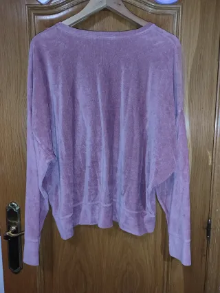 Sudadera rosa terciopelo