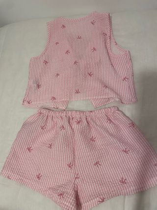 Pijama Conjunto Top y Shorts Rayas Nuevo