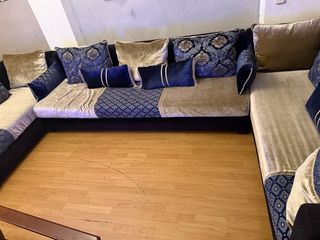 Cortinas Beige y Doradas