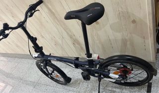 Bicicleta Plegable Btwin Negra