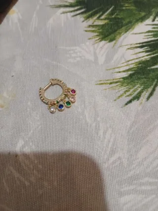 Pendientes LUXENTER Bañados en Oro Multicolor