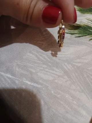 Pendientes LUXENTER Bañados en Oro Multicolor