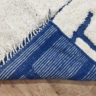 Alfombra bereber marroquí 283x188 cm hecha a mano
