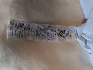 Polo Armani Exchange Uomo Bianca M - Cotone Piqué