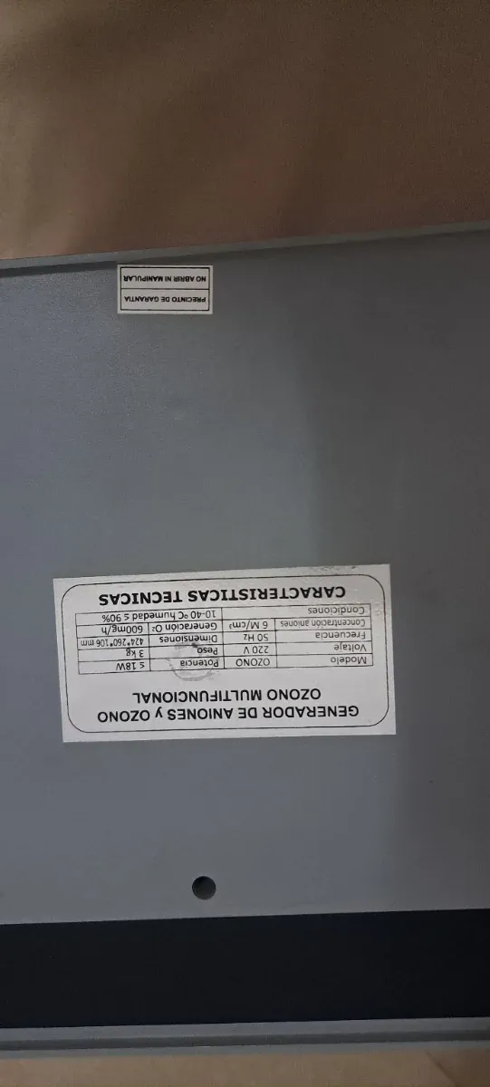 Gerador de Ozônio Portátil Vida 10