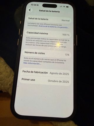 iPhone Azul Neblina 256 GB  Bateria 100% 174ciclos