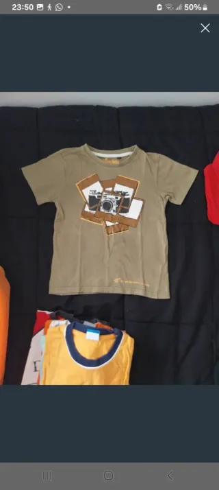 Lote camisetas niño T4-6 años